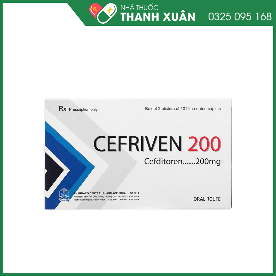 Thuốc Cefriven 200 - điều trị các nhiễm khuẩn đường hô hấp